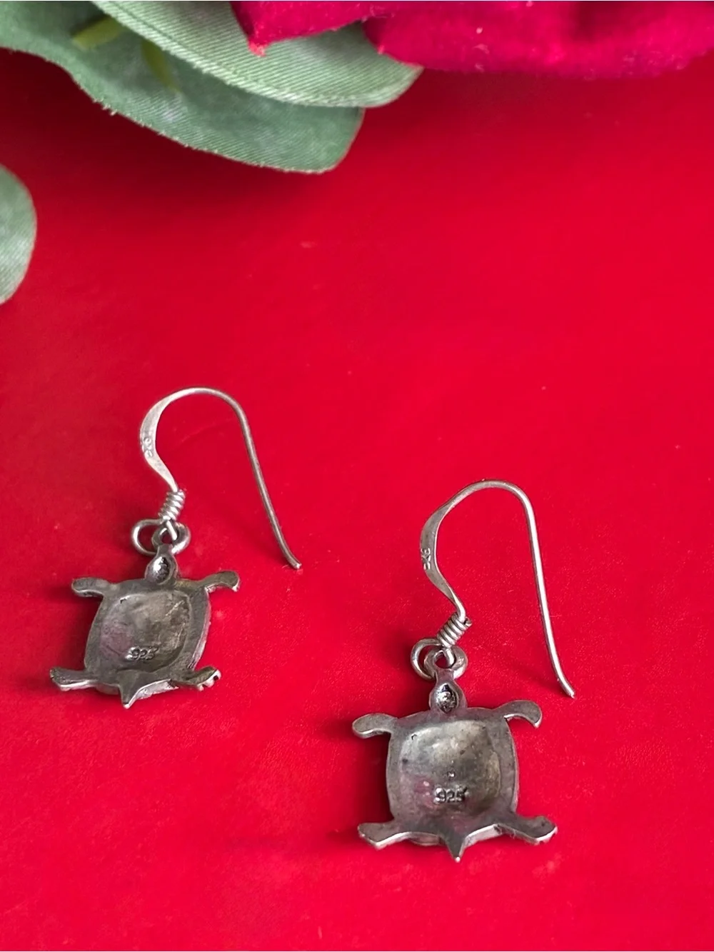 925 Sterling Silver cute turtle